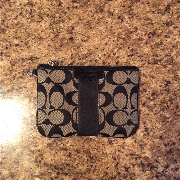 Genuine COACH black and grey wallet / wristlet - Picture 1 of 4